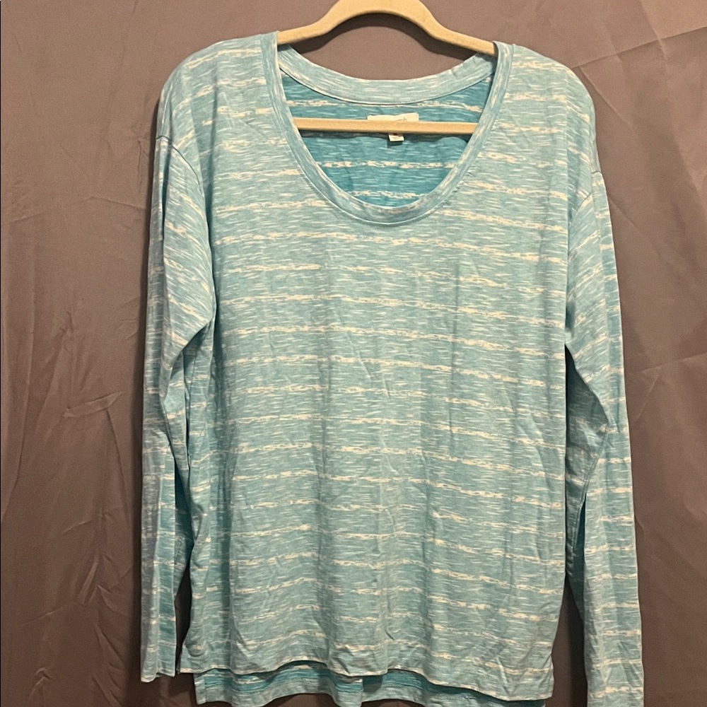 Aqua Long Sleeve Women's Top